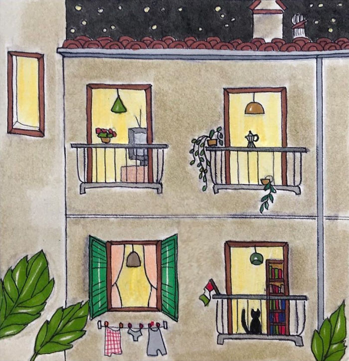 I Illustrate The Daily Life Of My Cat And Me During The Lockdown In Rome (48 Pics) I Illustrate The Daily Life Of My Cat And Me During The Lockdown In Rome (48 Pics)