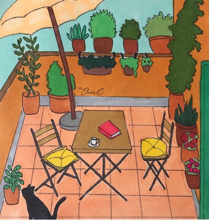 I Illustrate The Daily Life Of My Cat And Me During The Lockdown In Rome (48 Pics) I Illustrate The Daily Life Of My Cat And Me During The Lockdown In Rome (48 Pics)