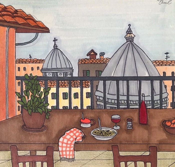 I Illustrate The Daily Life Of My Cat And Me During The Lockdown In Rome (48 Pics) I Illustrate The Daily Life Of My Cat And Me During The Lockdown In Rome (48 Pics)