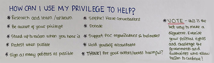 “How Can I Use My Privilege To Help”: Woman Creates A List Of Recommendations For Every Person Who Wants To Help “How Can I Use My Privilege To Help”: Woman Creates A List Of Recommendations For Every Person Who Wants To Help