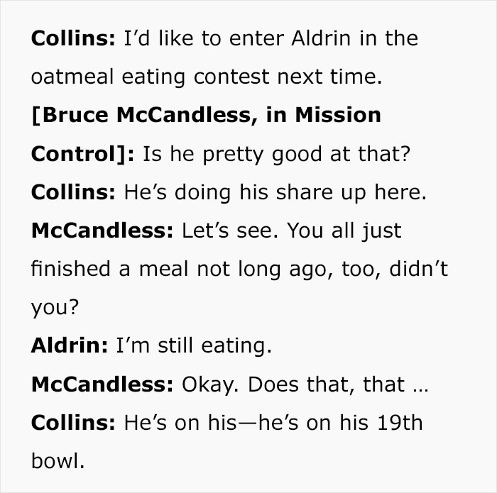 Tumblr User Shows Real And Hilarious Conversations Apollo 11 Astronauts Had Tumblr User Shows Real And Hilarious Conversations Apollo 11 Astronauts Had