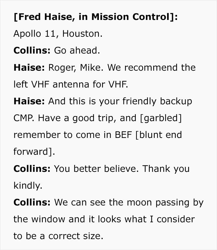 Tumblr User Shows Real And Hilarious Conversations Apollo 11 Astronauts Had Tumblr User Shows Real And Hilarious Conversations Apollo 11 Astronauts Had