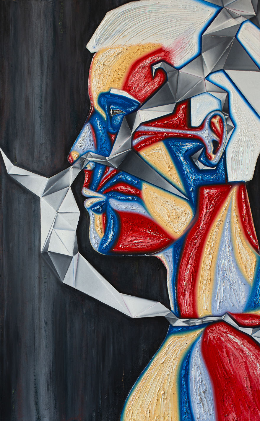 I Made Oil Paintings With Shards Of Television Screens (16 Pics) I Made Oil Paintings With Shards Of Television Screens (16 Pics)