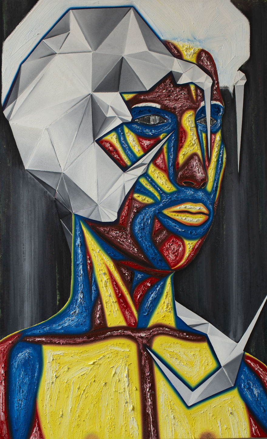 I Made Oil Paintings With Shards Of Television Screens (16 Pics) I Made Oil Paintings With Shards Of Television Screens (16 Pics)