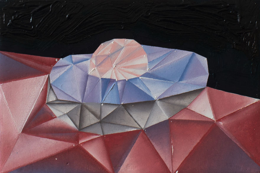 I Made Oil Paintings With Shards Of Television Screens (16 Pics) I Made Oil Paintings With Shards Of Television Screens (16 Pics)