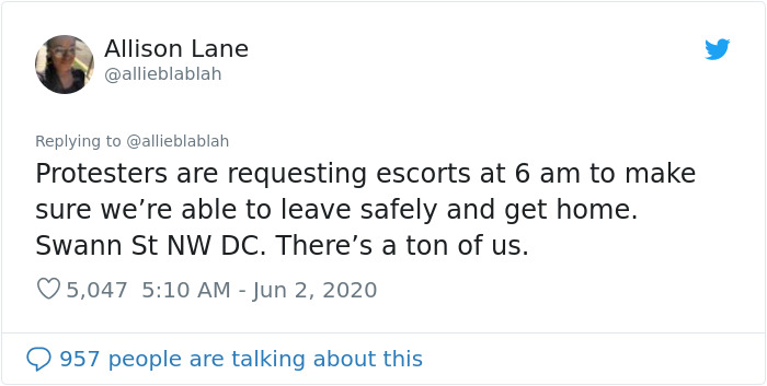 DC Resident Sheltered 80 Protesters Last Night, This Woman Tweeted What Happened Inside His Home DC Resident Sheltered 80 Protesters Last Night, This Woman Tweeted What Happened Inside His Home