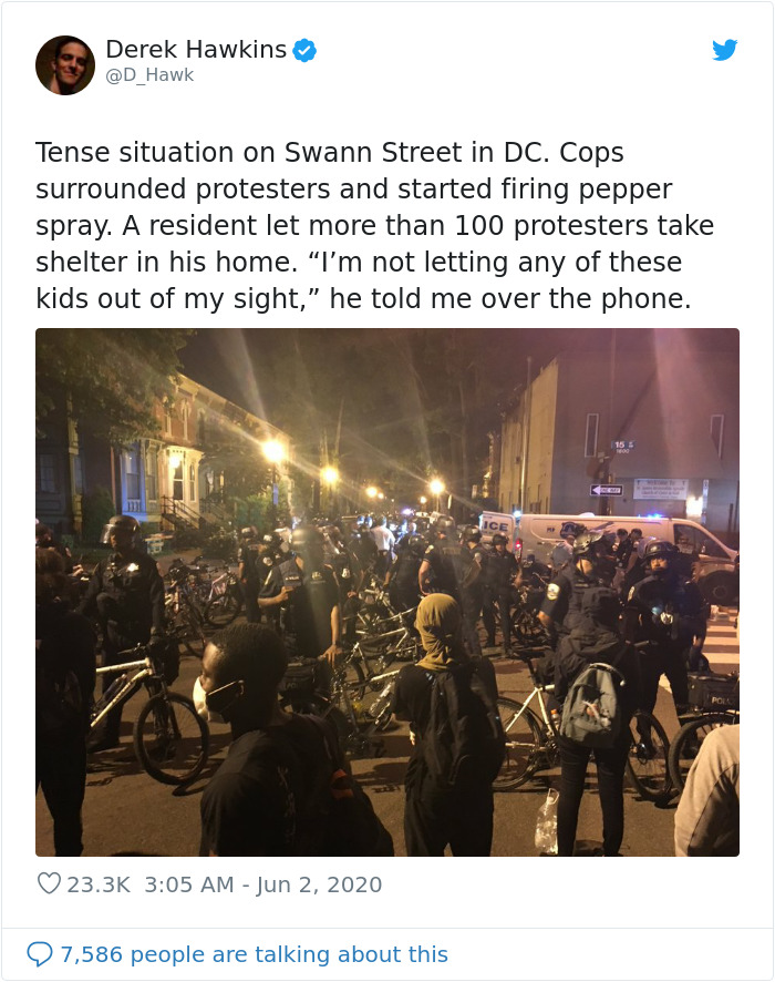 DC Resident Sheltered 80 Protesters Last Night, This Woman Tweeted What Happened Inside His Home DC Resident Sheltered 80 Protesters Last Night, This Woman Tweeted What Happened Inside His Home