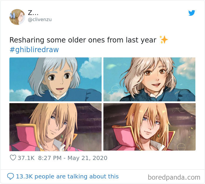 Viral Challenge Has People Redrawing Studio Ghibli Characters In Their Own Style, And Here’s 35 Of The Most Impressive Recreations Viral Challenge Has People Redrawing Studio Ghibli Characters In Their Own Style, And Here’s 35 Of The Most Impressive Recreations