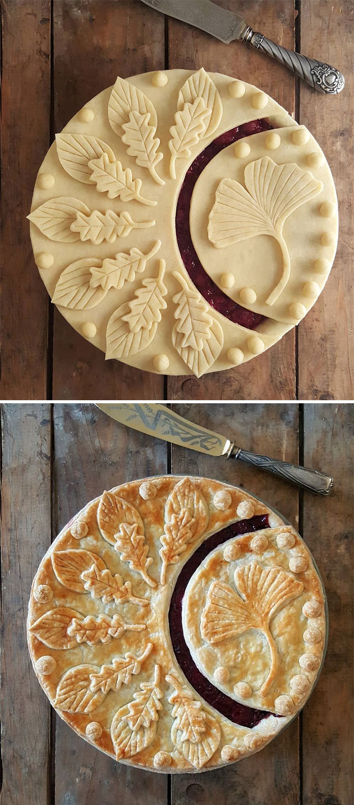 German Baker Shows Before & After Pics Of Pie Crust Designs That Look Too Good To Eat German Baker Shows Before & After Pics Of Pie Crust Designs That Look Too Good To Eat