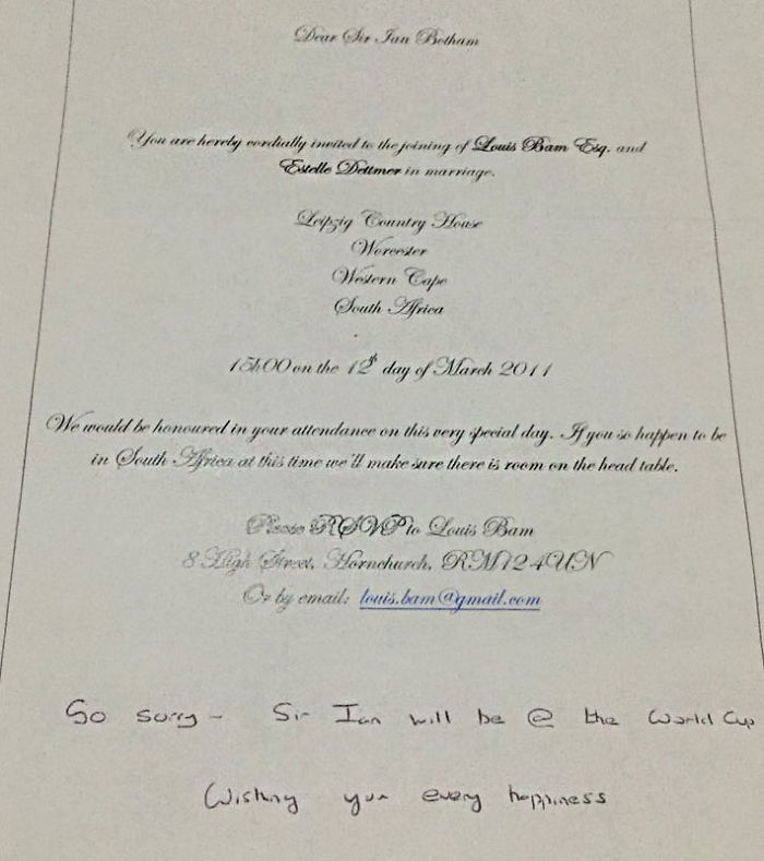 Guy Decided To Send Wedding Invitations To Celebrities Shares What They Responded Guy Decided To Send Wedding Invitations To Celebrities Shares What They Responded