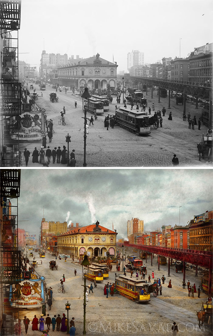 I Colorized 30 B&#038;W Photos Of New York From Years Ago