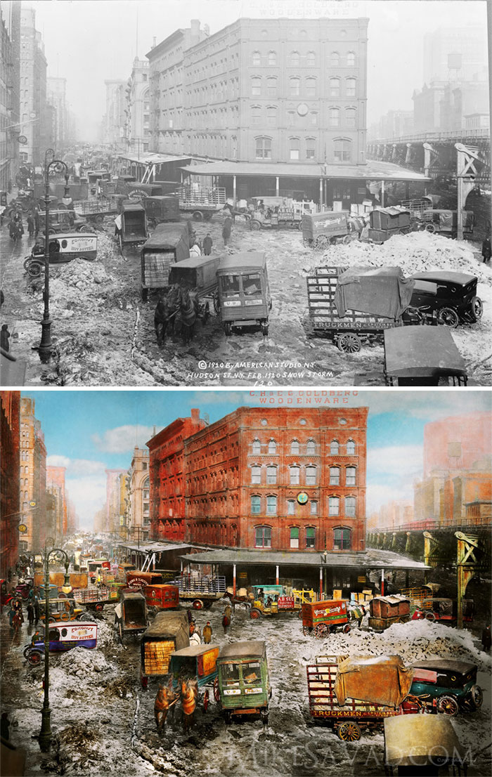 I Colorized 30 B&W Photos Of New York From Years Ago I Colorized 30 B&W Photos Of New York From Years Ago