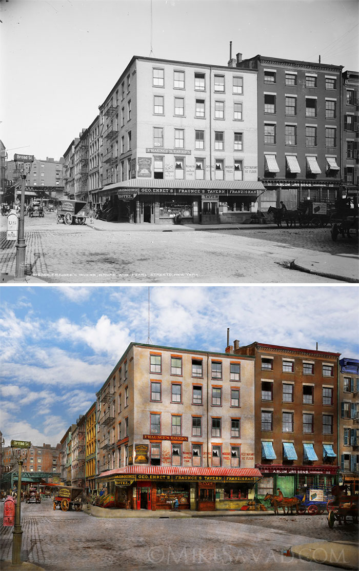 I Colorized 30 B&#038;W Photos Of New York From Years Ago