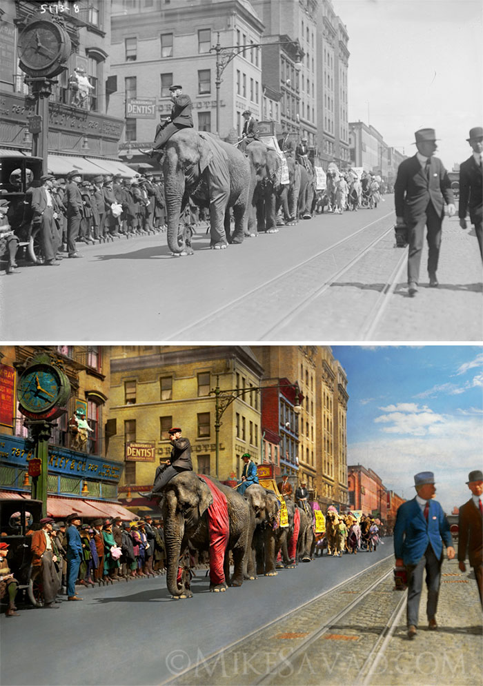 I Colorized 30 B&#038;W Photos Of New York From Years Ago