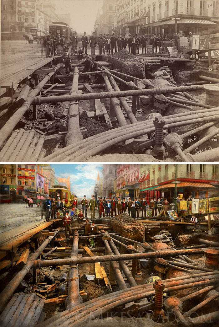 I Colorized 30 B&W Photos Of New York From Years Ago I Colorized 30 B&W Photos Of New York From Years Ago