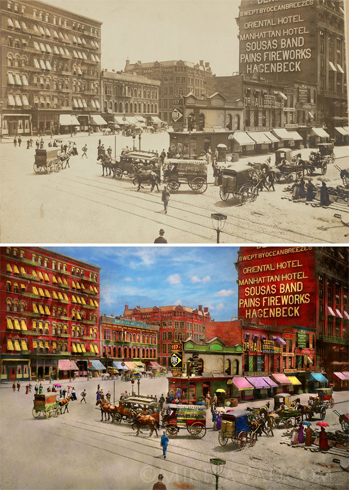 I Colorized 30 B&#038;W Photos Of New York From Years Ago