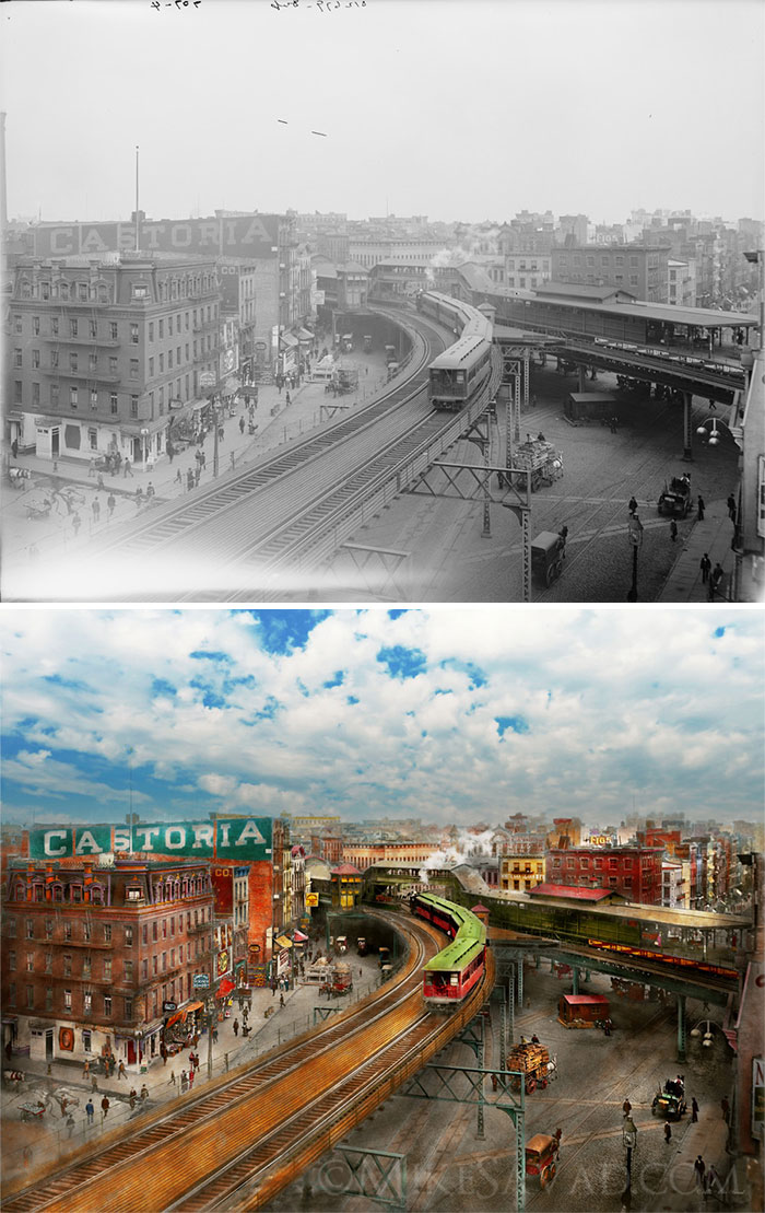 I Colorized 30 B&W Photos Of New York From Years Ago I Colorized 30 B&W Photos Of New York From Years Ago