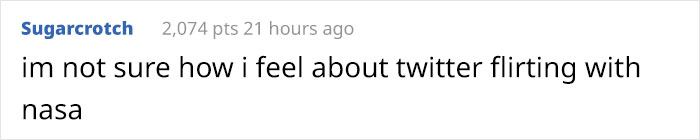 Flirty Conversation Between Twitter And NASA Is Going Viral Flirty Conversation Between Twitter And NASA Is Going Viral