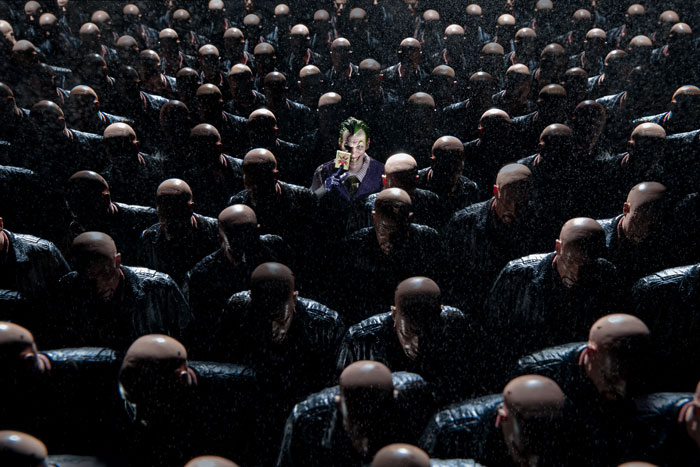 This Photo Of The Joker Free-Falling Was Made Using An Action Figure And Things Around The House