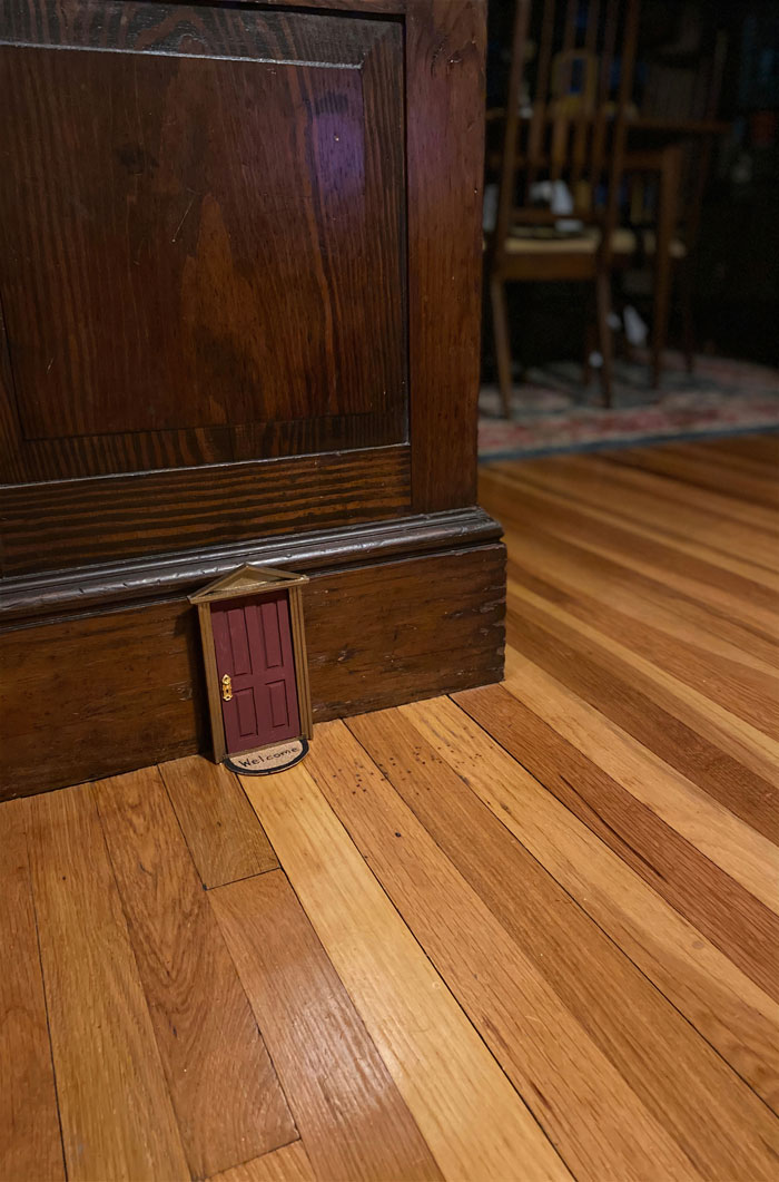 Woman Puts Dollhouse Doors As Electrical Outlet Covers Around Her Home Woman Puts Dollhouse Doors As Electrical Outlet Covers Around Her Home
