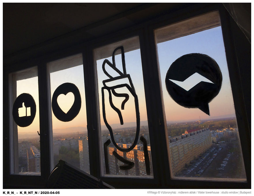 While I’m Stuck In Quarantine, I Started An Art Project On My Windows While I’m Stuck In Quarantine, I Started An Art Project On My Windows