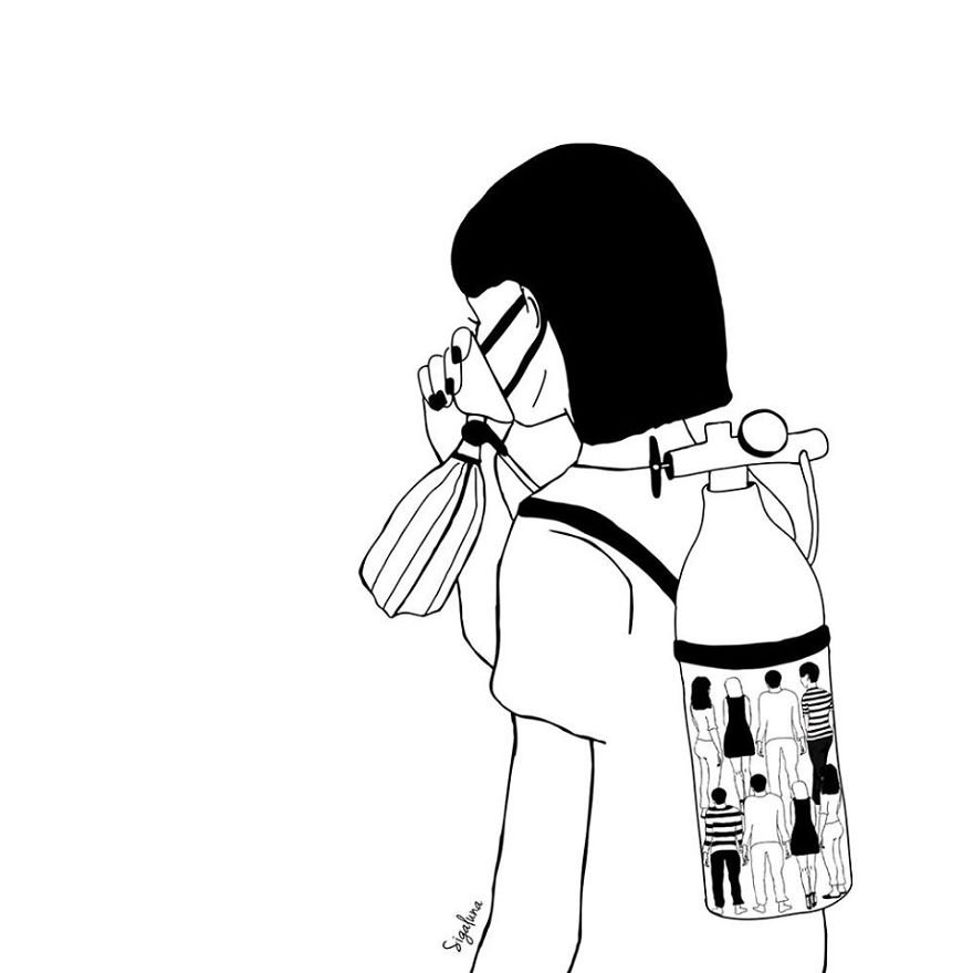 I Draw Minimal Illustrations About My Life During The Coronavirus Outbreak (47 Pics) I Draw Minimal Illustrations About My Life During The Coronavirus Outbreak (47 Pics)