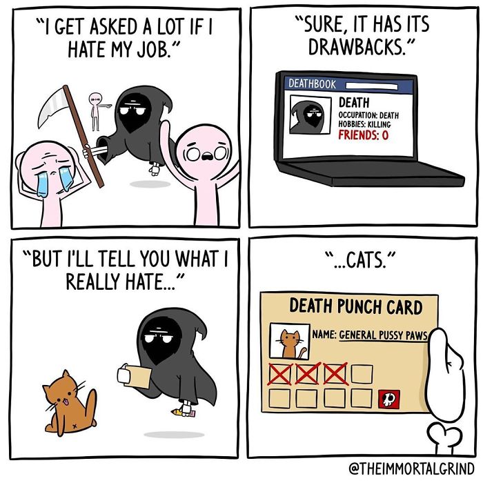 30 Comics About The Afterlife And Death That Differ From The Usual Stereotypes By ‘The Immortal Grind’ 30 Comics About The Afterlife And Death That Differ From The Usual Stereotypes By ‘The Immortal Grind’