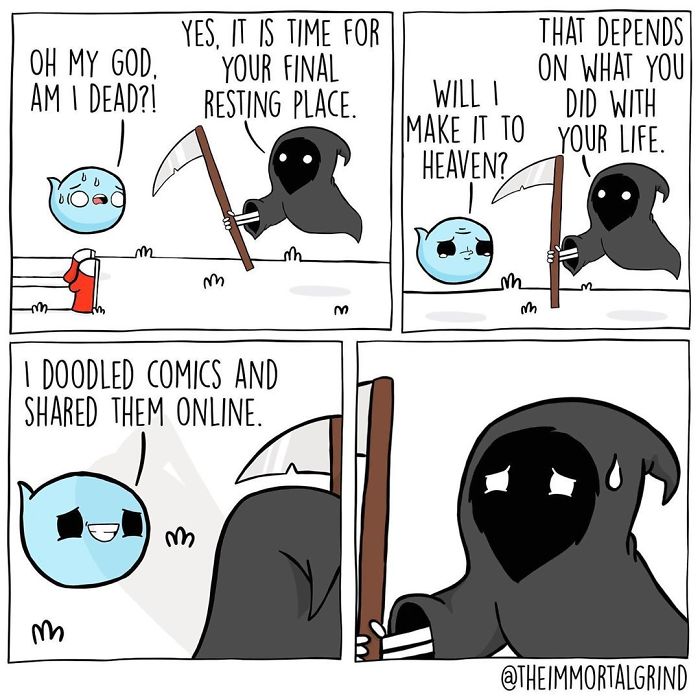 30 Comics About The Afterlife And Death That Differ From The Usual Stereotypes By ‘The Immortal Grind’ 30 Comics About The Afterlife And Death That Differ From The Usual Stereotypes By ‘The Immortal Grind’