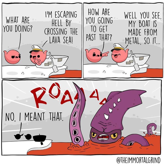 30 Comics About The Afterlife And Death That Differ From The Usual Stereotypes By ‘The Immortal Grind’ 30 Comics About The Afterlife And Death That Differ From The Usual Stereotypes By ‘The Immortal Grind’