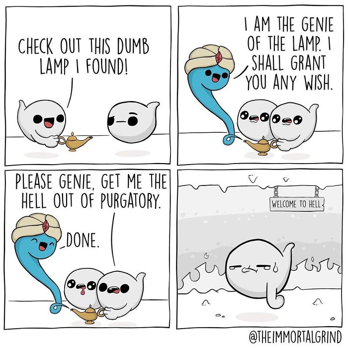 30 Comics About The Afterlife And Death That Differ From The Usual Stereotypes By ‘The Immortal Grind’ 30 Comics About The Afterlife And Death That Differ From The Usual Stereotypes By ‘The Immortal Grind’