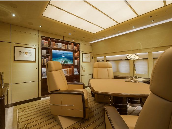Check Out The Inside Of The World’s Largest Private Jet That Looks Like A Flying Mansion (25 Pics) Check Out The Inside Of The World’s Largest Private Jet That Looks Like A Flying Mansion (25 Pics)