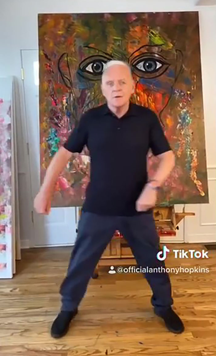 82-Year-Old Anthony Hopkins Nails &#8216;Tootsie Slide&#8217; Tiktok Challenge