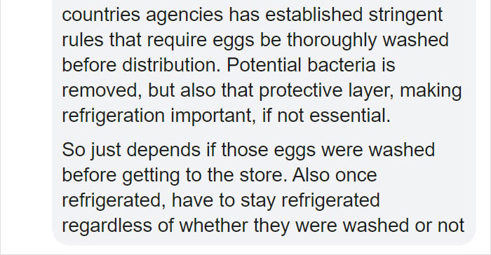 Americans Realize That Almost All Of The Rest Of The World Do Not Buy Refrigerated Eggs And A TikToker Explains Why Americans Realize That Almost All Of The Rest Of The World Do Not Buy Refrigerated Eggs And A TikToker Explains Why