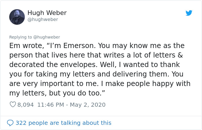 11Y.O Girl Befriends Mail Carrier By Sending Letters, Teaches Everyone The Importance Of Human Connection During These Tough Times 11Y.O Girl Befriends Mail Carrier By Sending Letters, Teaches Everyone The Importance Of Human Connection During These Tough Times