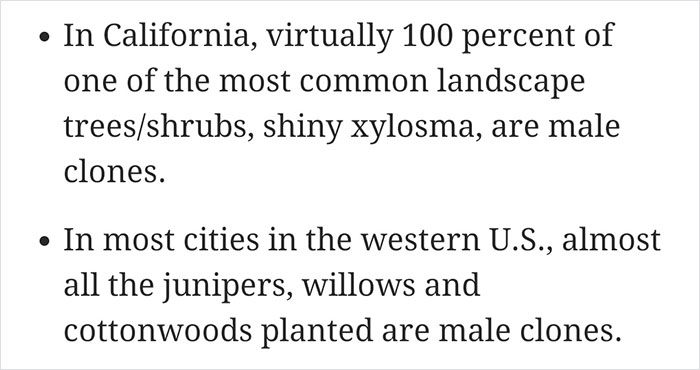 Scientist Discovers That “Tree Sexism” Might Be A Major Reason Behind Many Spring Allergies (Updated) Scientist Discovers That “Tree Sexism” Might Be A Major Reason Behind Many Spring Allergies (Updated)