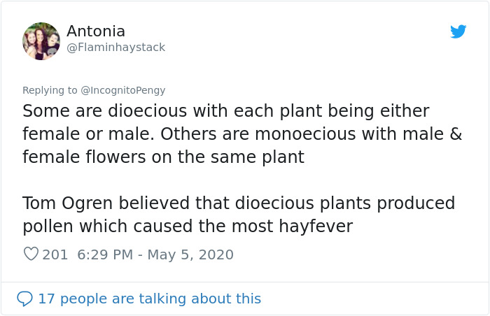 Scientist Discovers That “Tree Sexism” Might Be A Major Reason Behind Many Spring Allergies (Updated) Scientist Discovers That “Tree Sexism” Might Be A Major Reason Behind Many Spring Allergies (Updated)