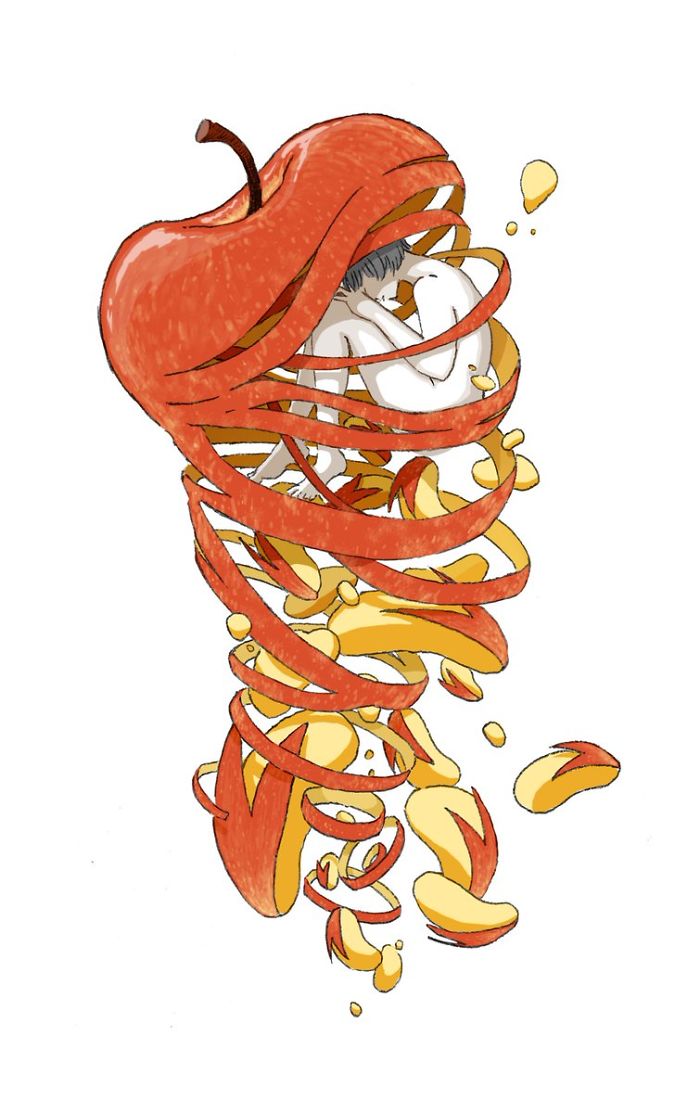 Marui Michi’s 24 Surreal Food Illustrations Marui Michi’s 24 Surreal Food Illustrations