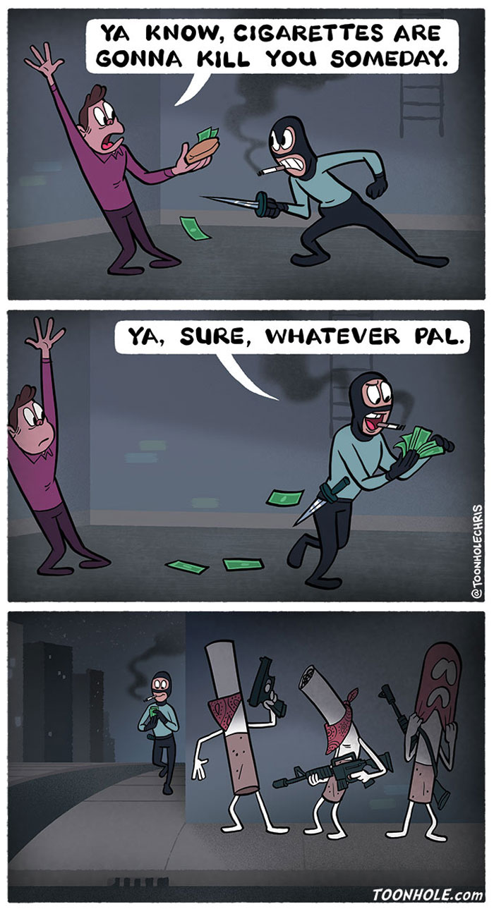 35 Funny Comics By ToonHole Chris That People With A Dark Sense Of Humor Will Appreciate (New Pics)