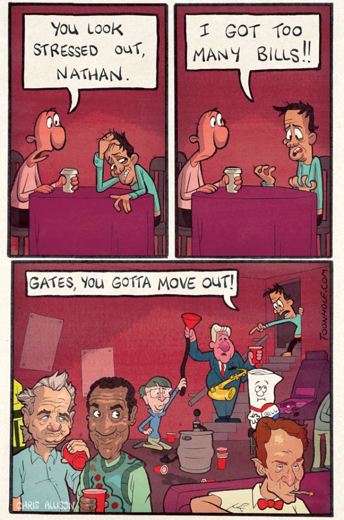 35 Funny Comics By ToonHole Chris That People With A Dark Sense Of Humor Will Appreciate (New Pics) 35 Funny Comics By ToonHole Chris That People With A Dark Sense Of Humor Will Appreciate (New Pics)