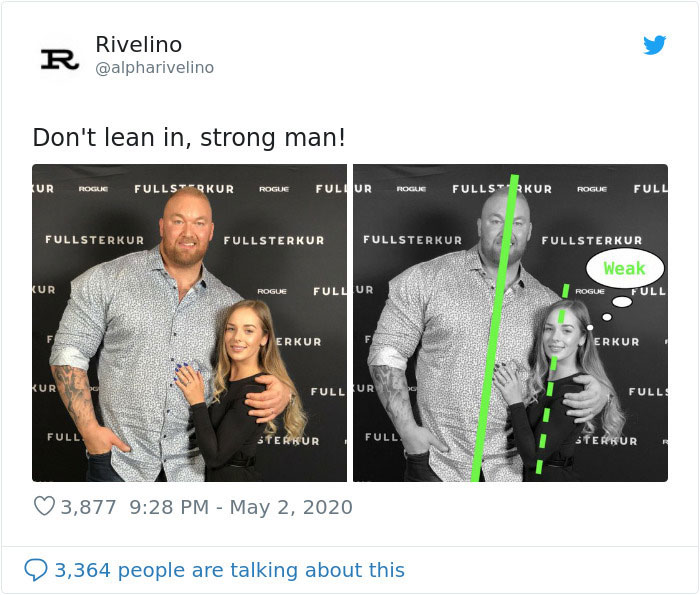 Twitter User Tells Males To Not Lean Into Their GFs Because It Makes Them Look Weak, Gets Called Out Twitter User Tells Males To Not Lean Into Their GFs Because It Makes Them Look Weak, Gets Called Out