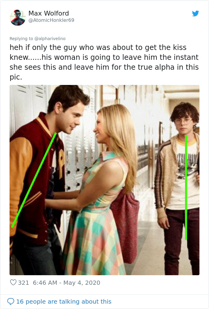 Twitter User Tells Males To Not Lean Into Their GFs Because It Makes Them Look Weak, Gets Called Out Twitter User Tells Males To Not Lean Into Their GFs Because It Makes Them Look Weak, Gets Called Out