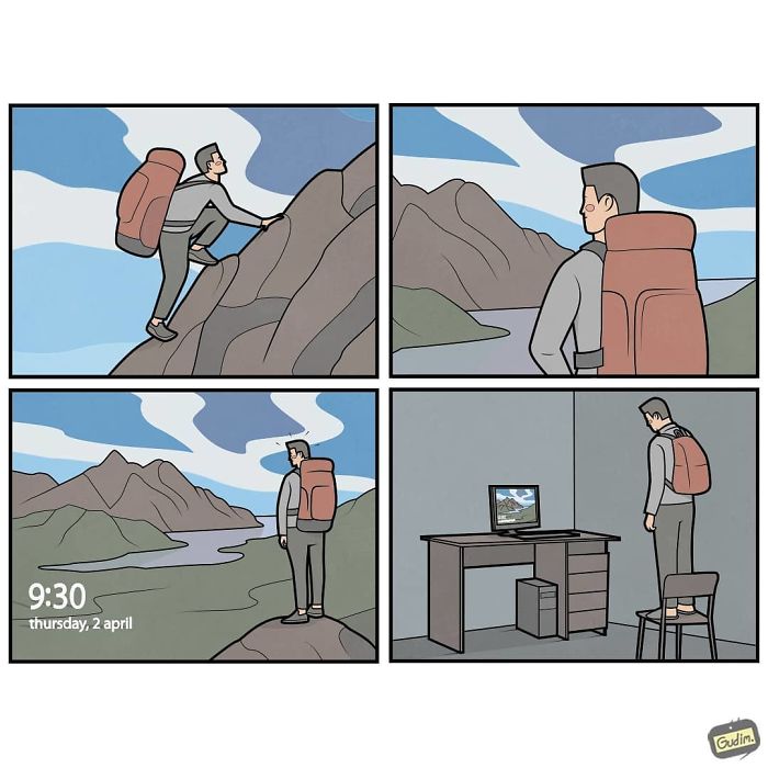 30 Sarcastic Comics That You’ll Need To See Twice To Understand By Gudim (New Pics) 30 Sarcastic Comics That You’ll Need To See Twice To Understand By Gudim (New Pics)