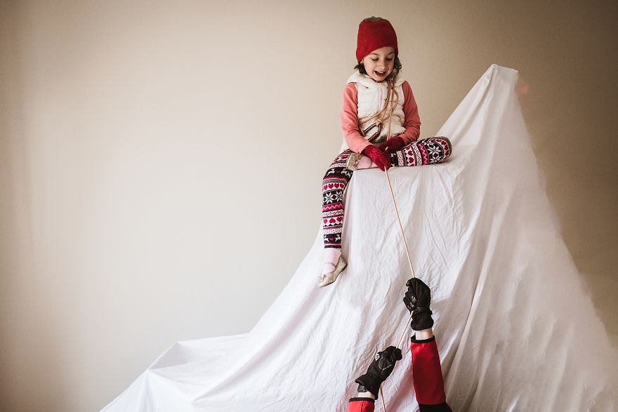 My Daughter And I Take Fun Travel Photos In Lockdown, We Are On Day 36 Of Our Mountain Adventure At Home My Daughter And I Take Fun Travel Photos In Lockdown, We Are On Day 36 Of Our Mountain Adventure At Home