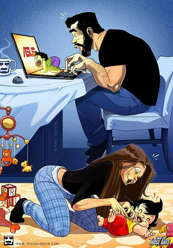 Artist Keeps Illustrating Everyday Life With His Wife, And Now We Get To See Their Baby Daughter (38 Pics) Artist Keeps Illustrating Everyday Life With His Wife, And Now We Get To See Their Baby Daughter (38 Pics)