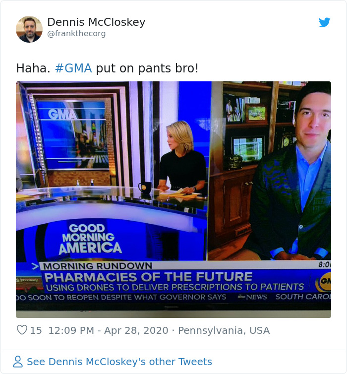 This Reporter Went On Air Wearing Only A Suit Coat And No Pants, Not Realizing Everyone Could See His Legs This Reporter Went On Air Wearing Only A Suit Coat And No Pants, Not Realizing Everyone Could See His Legs