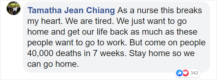 Medical Workers In Denver, Colorado Block Quarantine Protesters Medical Workers In Denver, Colorado Block Quarantine Protesters