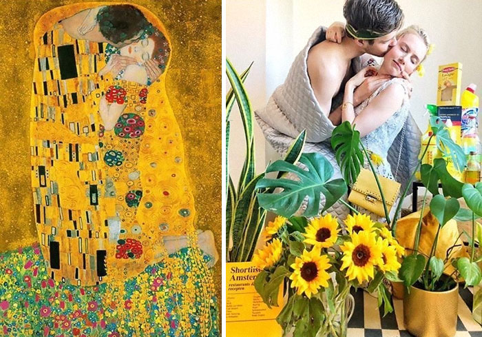 Museums Ask People To Recreate Famous Paintings At Home, Get 30 More Hilarious Pics Museums Ask People To Recreate Famous Paintings At Home, Get 30 More Hilarious Pics