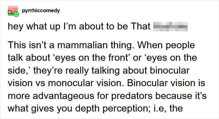 Guy Asks Why Dragons Have Eyes On The Sides Of Their Heads If They Are Predators, A Tumblr User Gives A Scientific Explanation