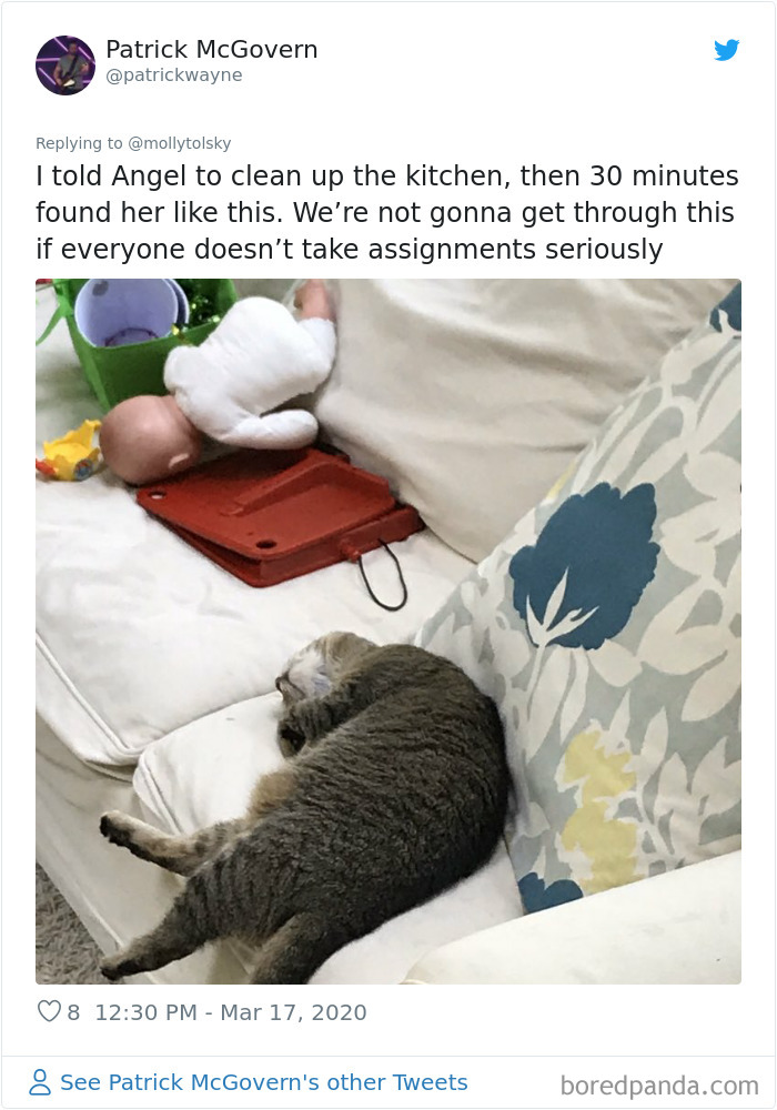 Someone Suggests That Couples Working From Home Should Blame Things On Fake “Coworkers”, Gets 30 Funny Replies Someone Suggests That Couples Working From Home Should Blame Things On Fake “Coworkers”, Gets 30 Funny Replies