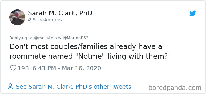 Someone Suggests That Couples Working From Home Should Blame Things On Fake “Coworkers”, Gets 30 Funny Replies Someone Suggests That Couples Working From Home Should Blame Things On Fake “Coworkers”, Gets 30 Funny Replies